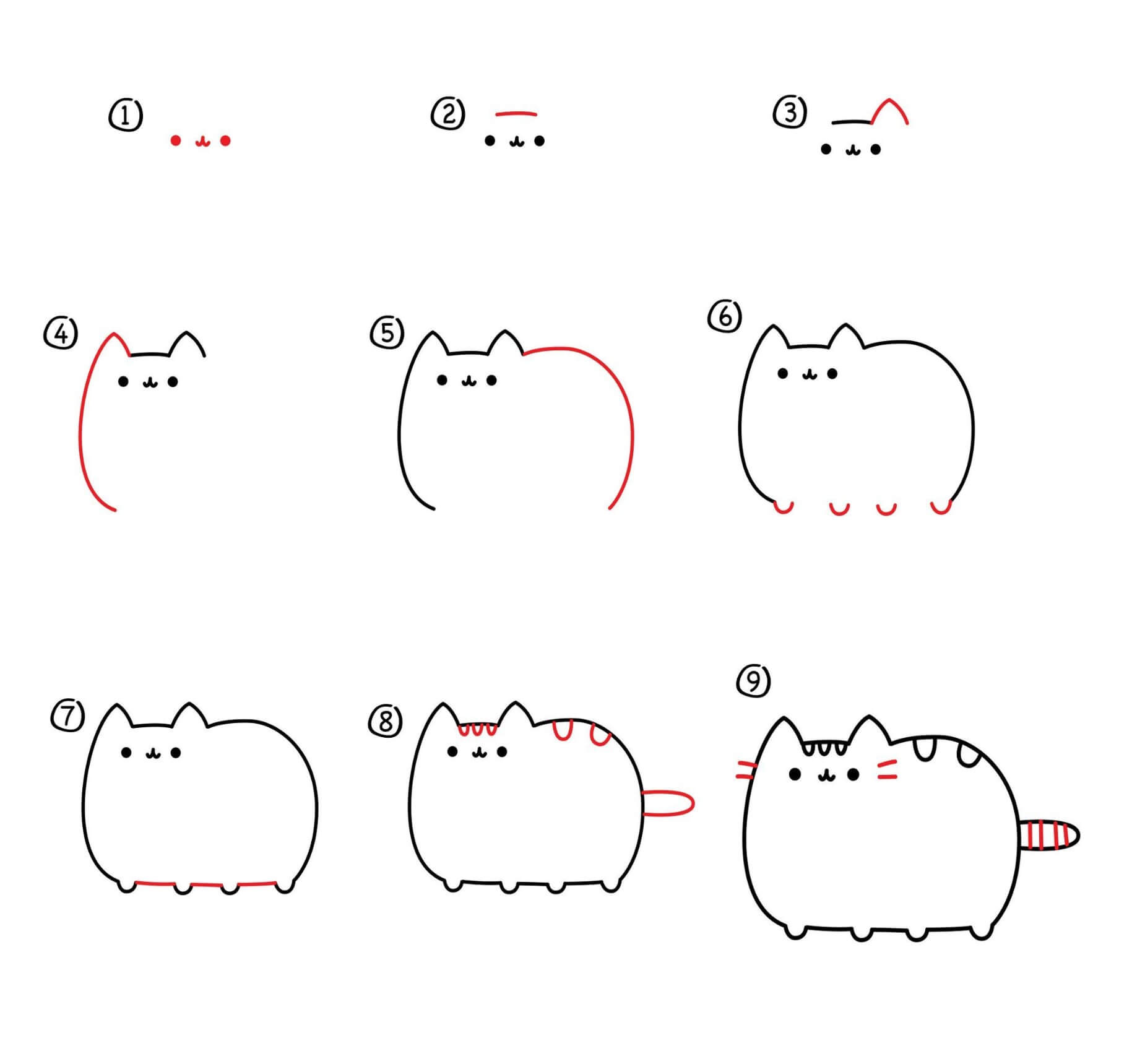 Pusheen idea (8) Drawing Ideas