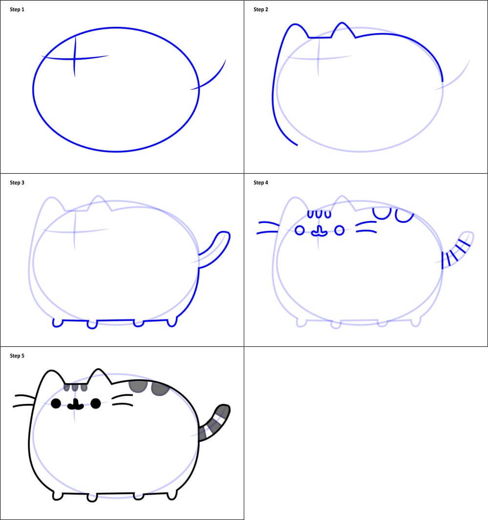 Pusheen idea (9) Drawing Ideas