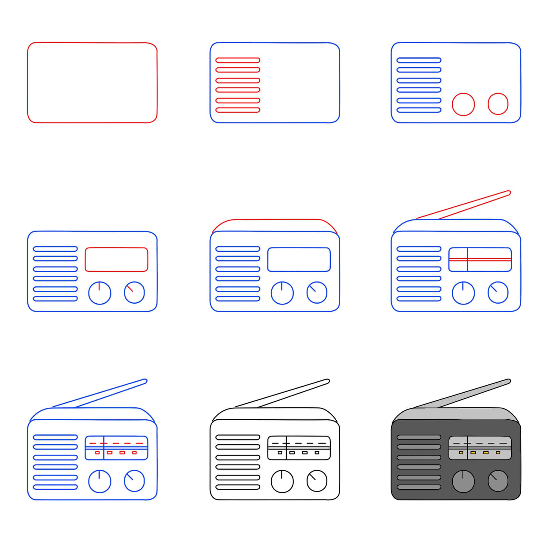 Radio Drawing Ideas