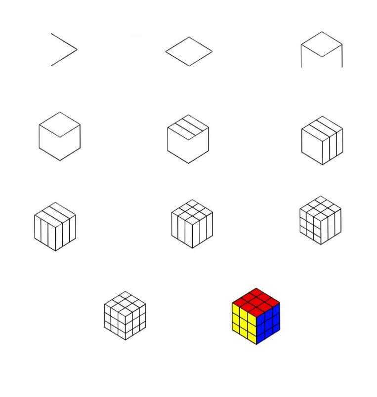 Rubik's Cube idea (1) Drawing Ideas