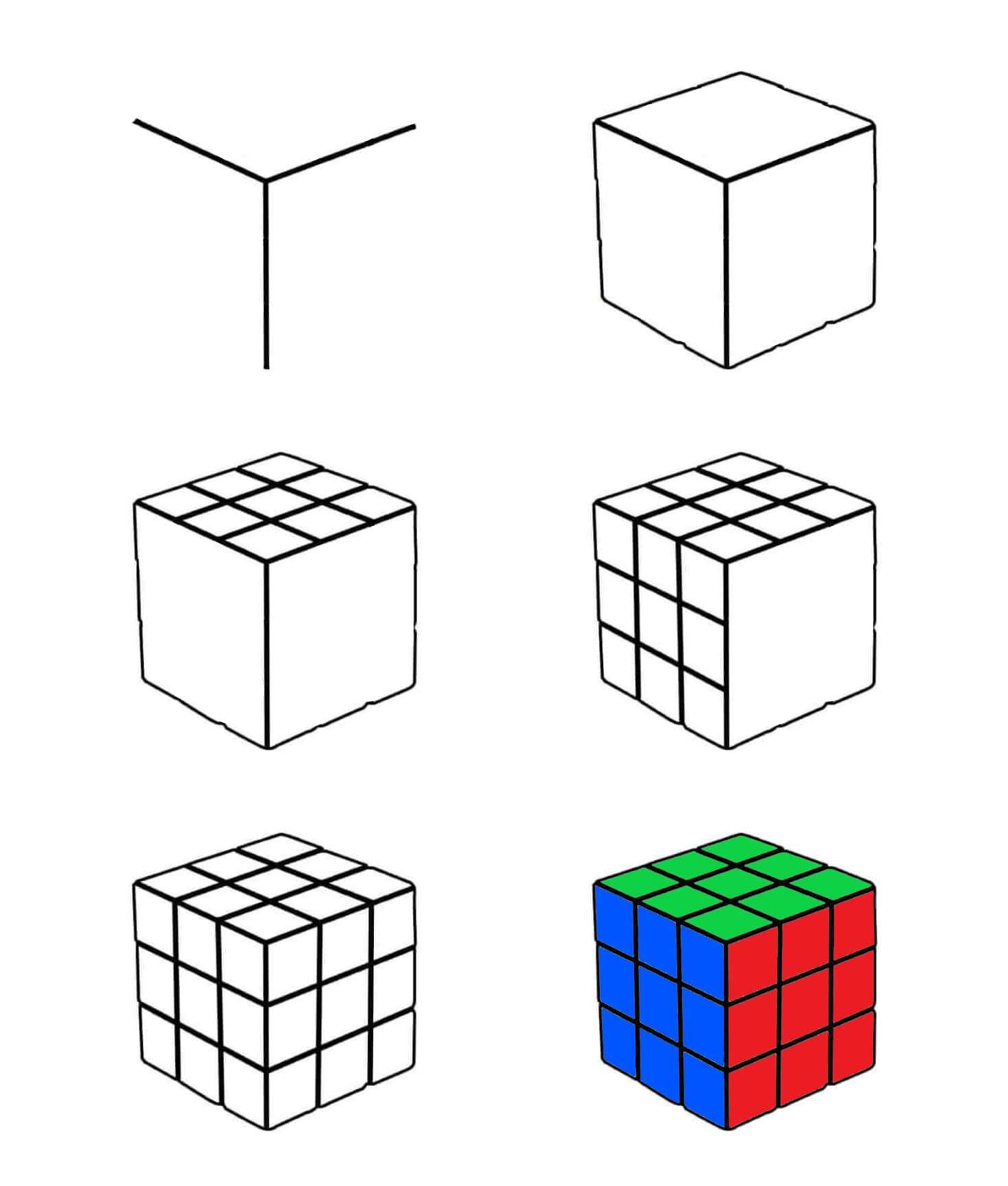 Rubik's Cube idea (2) Drawing Ideas