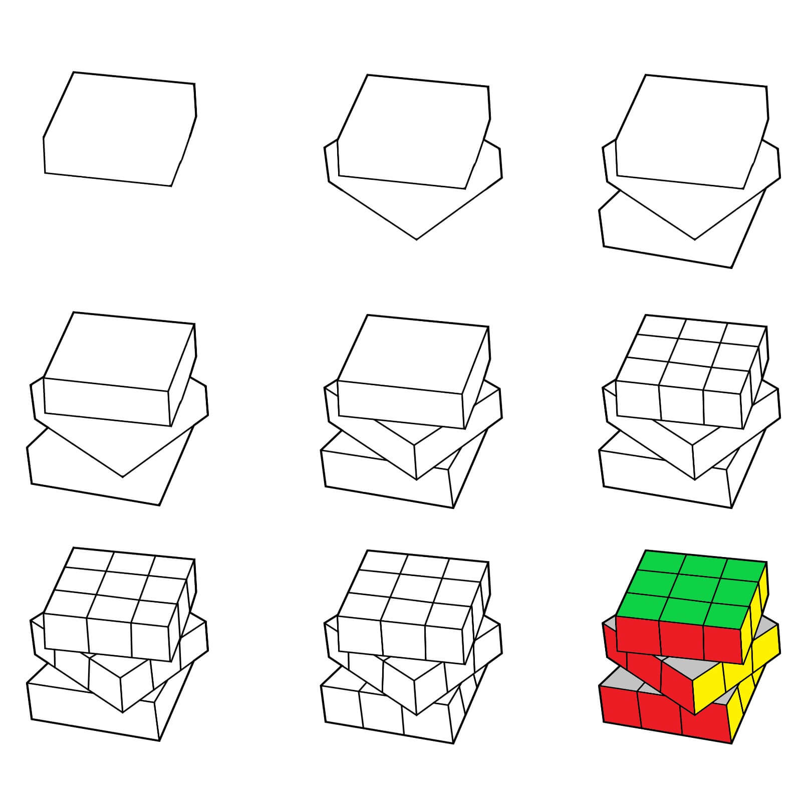 Rubik’s Cube Drawing Ideas