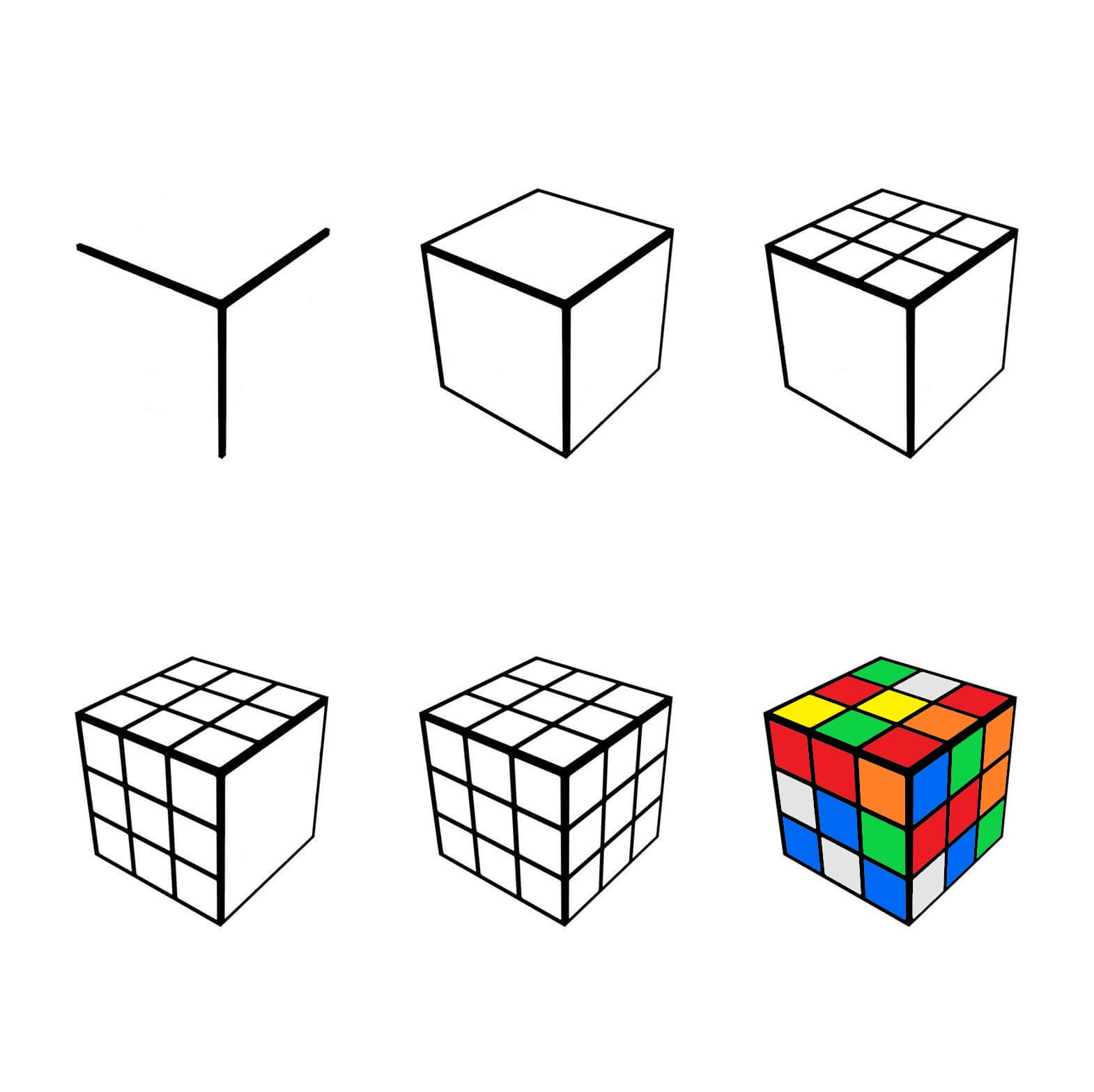 Rubik's Cube idea (6) Drawing Ideas