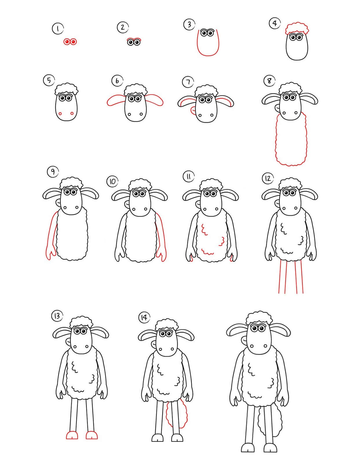 Shaun the sheep idea (1) Drawing Ideas