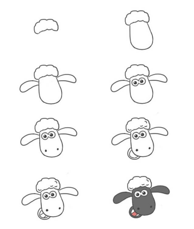 Shaun the sheep idea (2) Drawing Ideas