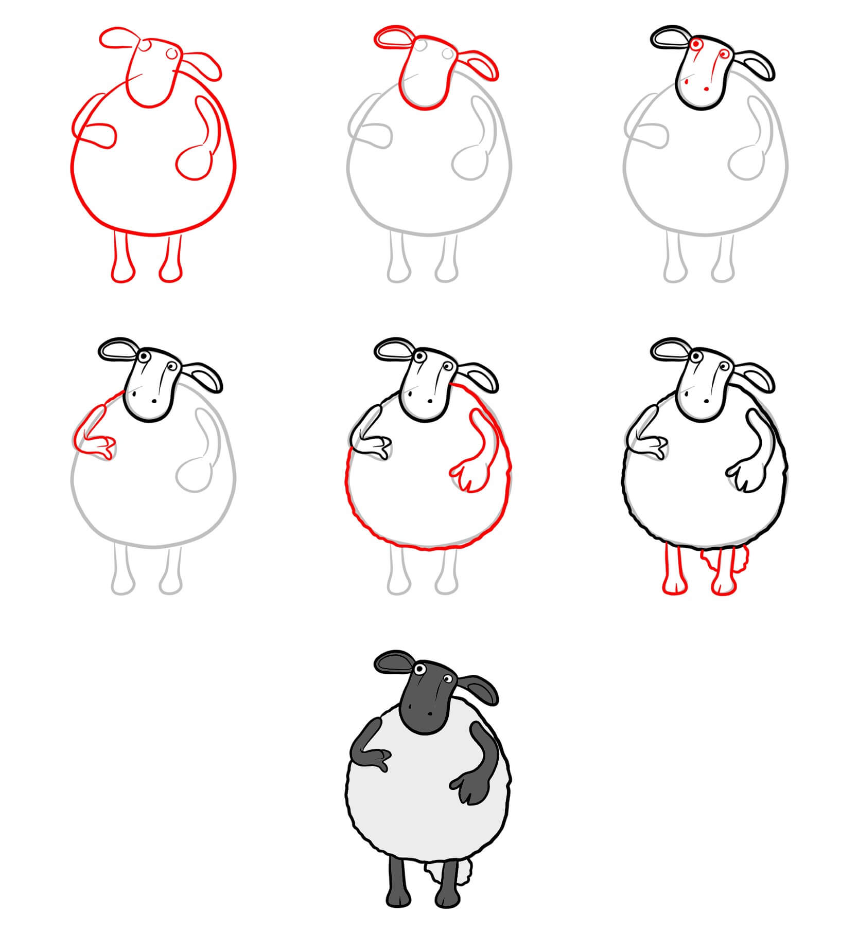 Shaun the sheep idea (5) Drawing Ideas