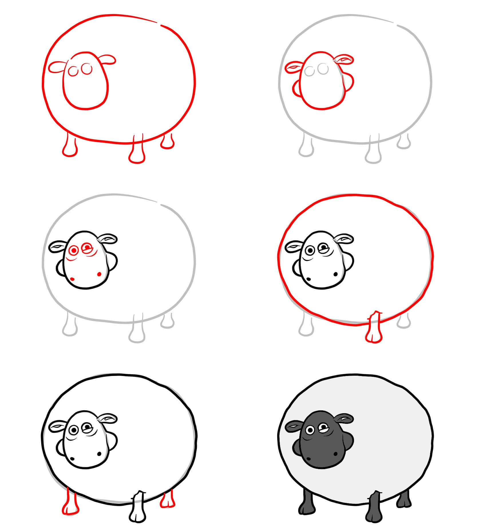 Shaun the sheep idea (6) Drawing Ideas