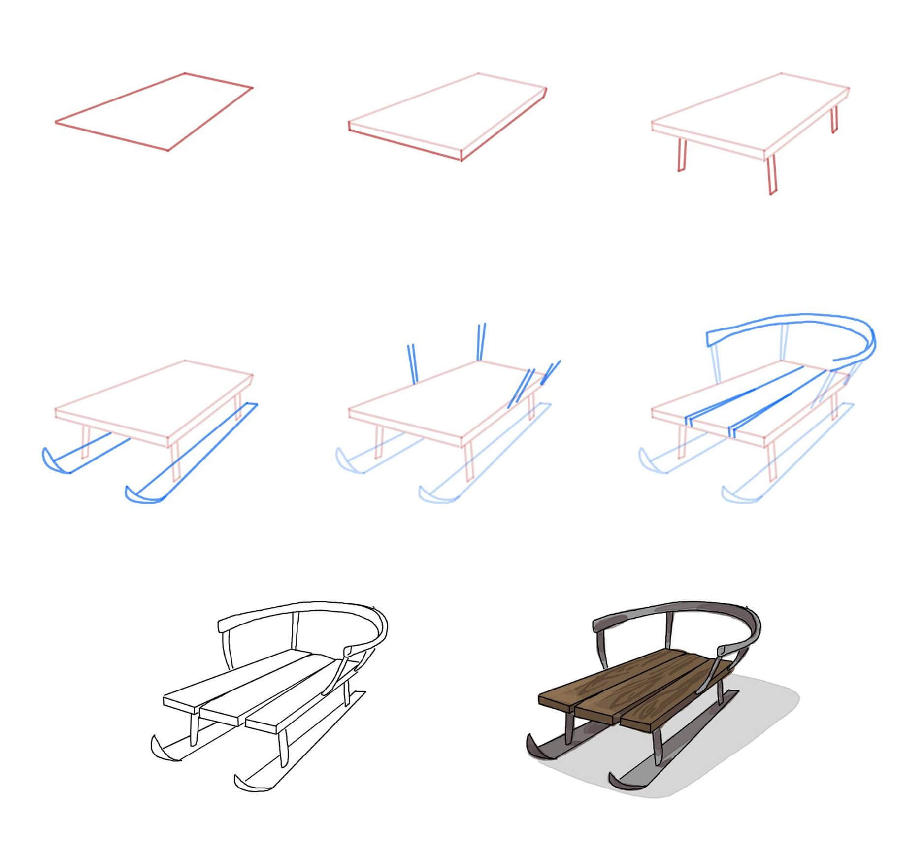 Sled idea (10) Drawing Ideas