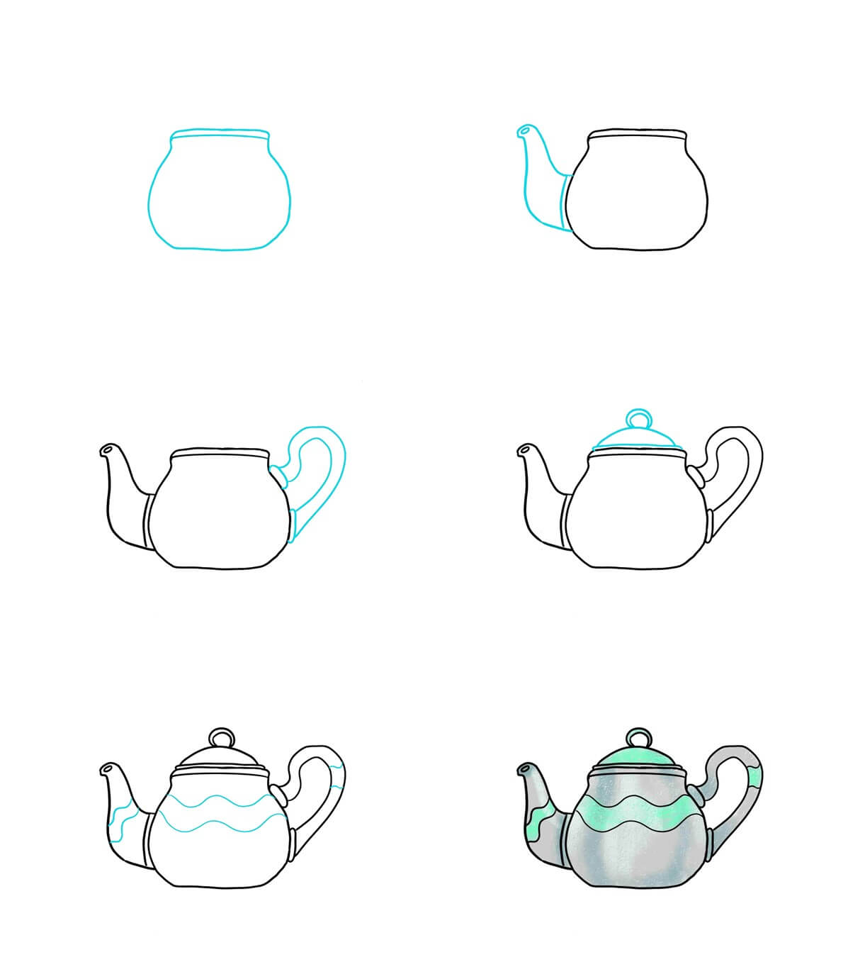 Teapot idea (3) Drawing Ideas