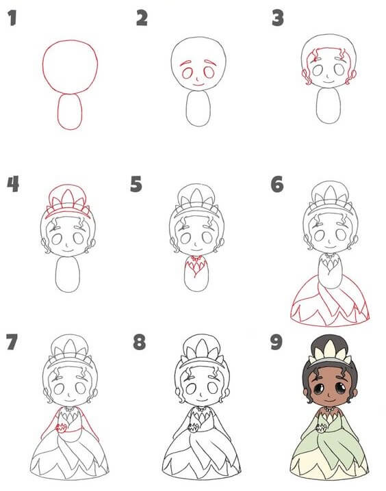 Tiana idea (15) Drawing Ideas