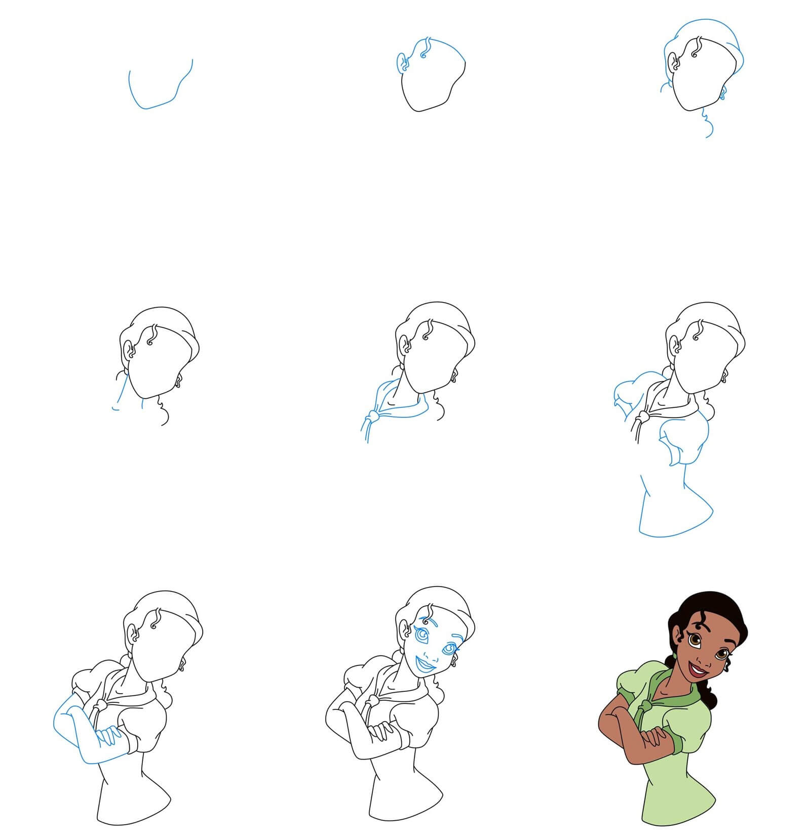 Tiana Drawing Ideas