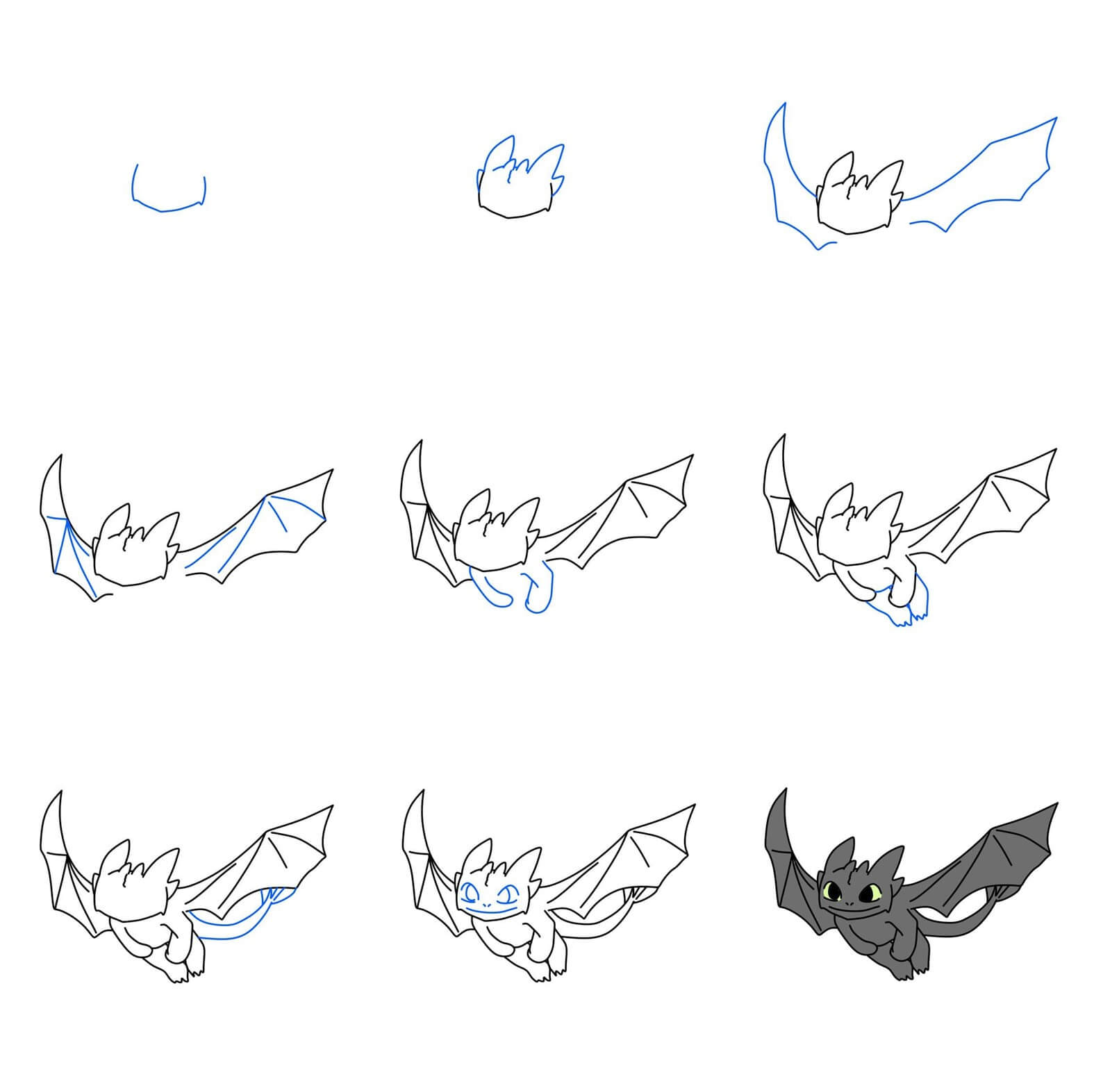 Toothless idea (4) Drawing Ideas