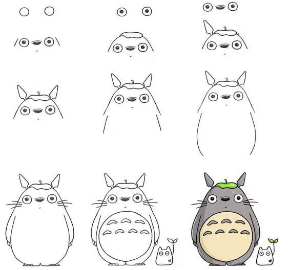 Totoro idea (10) Drawing Ideas