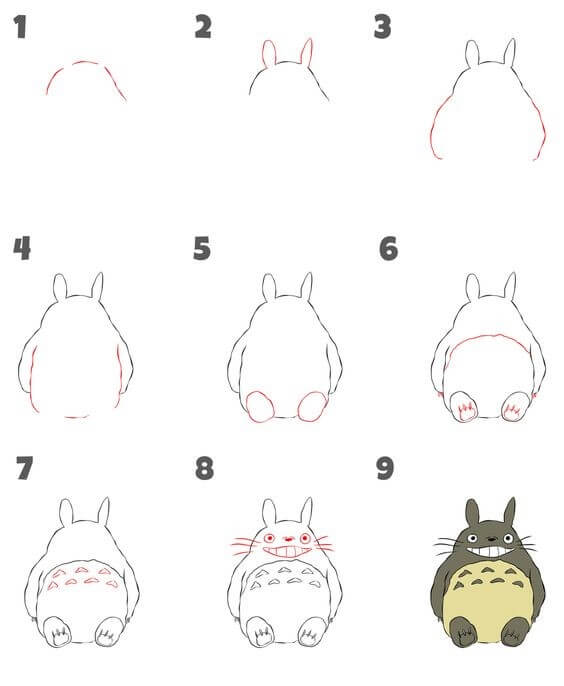 Totoro idea (11) Drawing Ideas