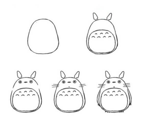 Totoro idea (13) Drawing Ideas