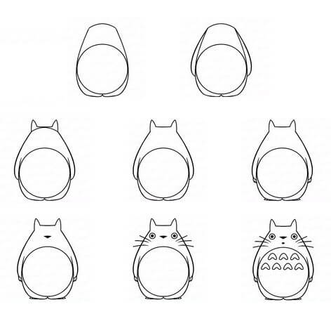 Totoro idea (18) Drawing Ideas