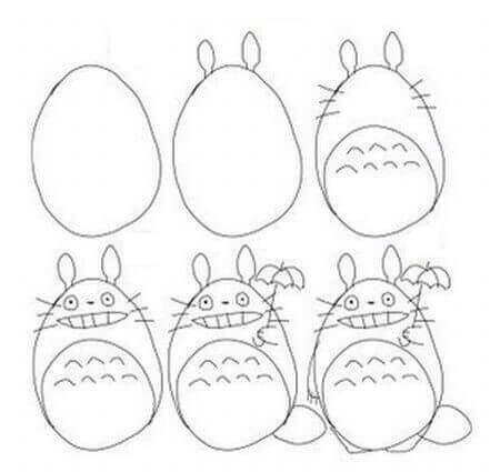 Totoro idea (19) Drawing Ideas