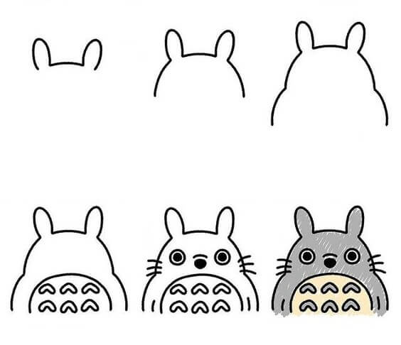 Totoro idea (20) Drawing Ideas