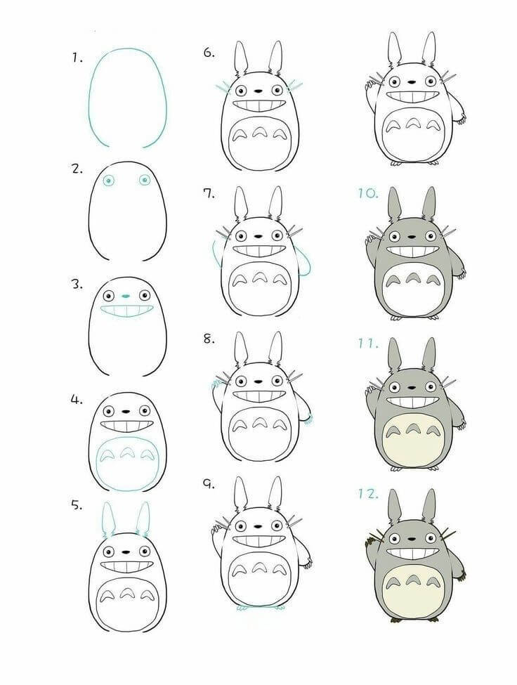 Totoro idea (21) Drawing Ideas