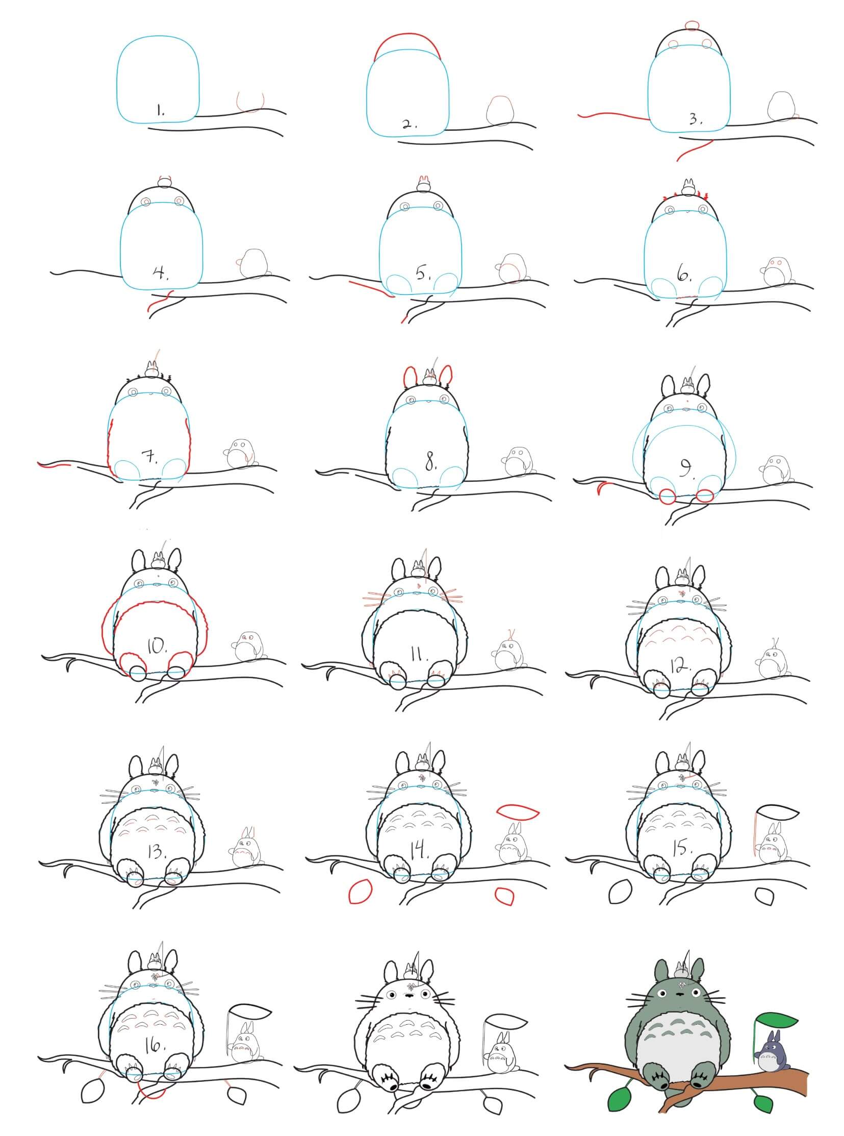 Totoro idea (24) Drawing Ideas