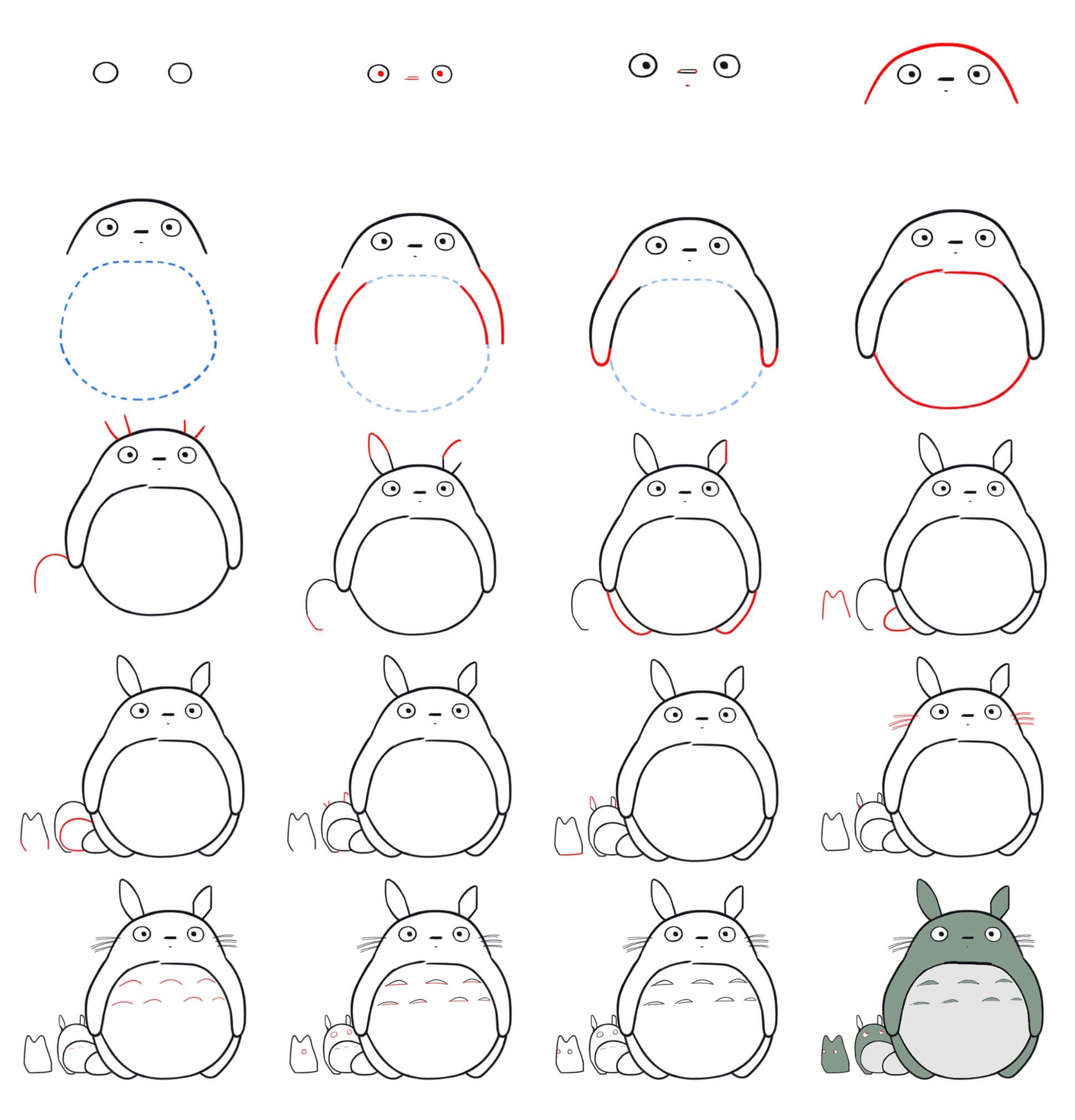 Totoro idea (3) Drawing Ideas