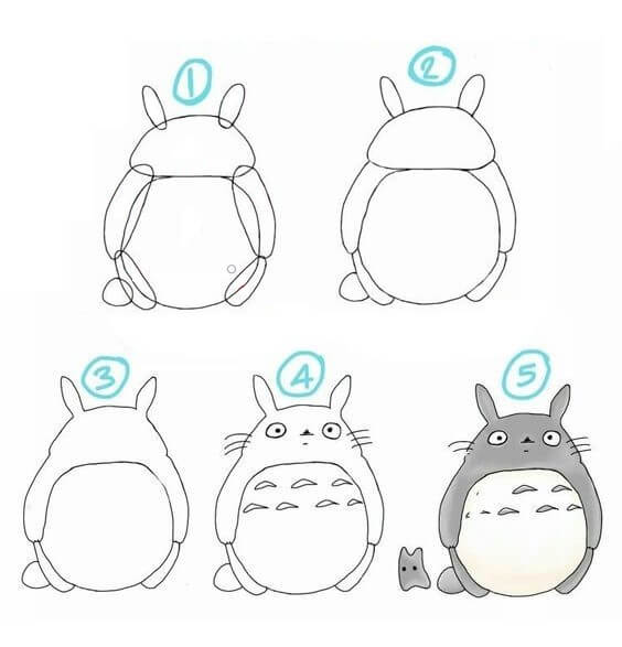 Totoro idea (7) Drawing Ideas