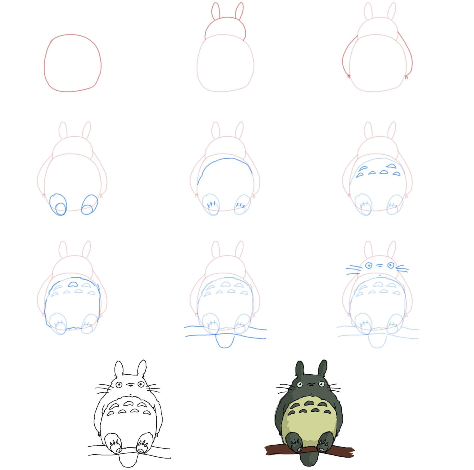 Totoro idea (9) Drawing Ideas