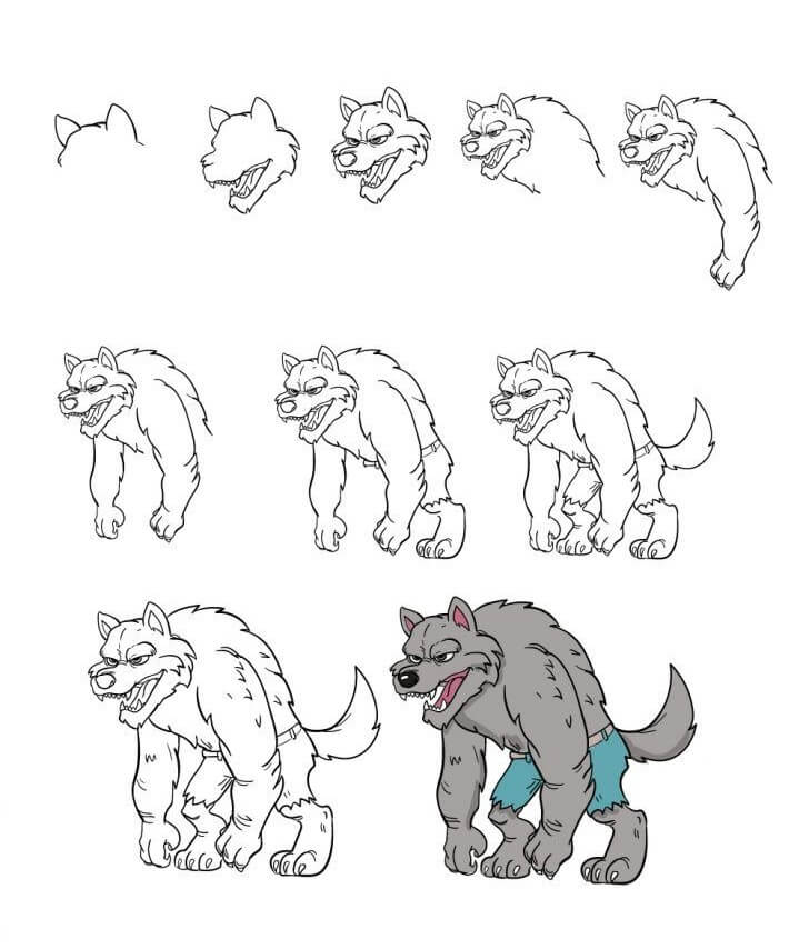 Werewolf idea (1) Drawing Ideas