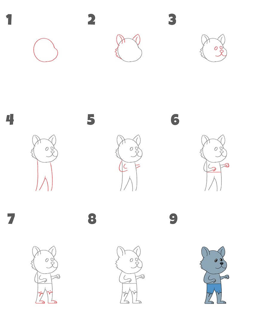 Werewolf idea (14) Drawing Ideas