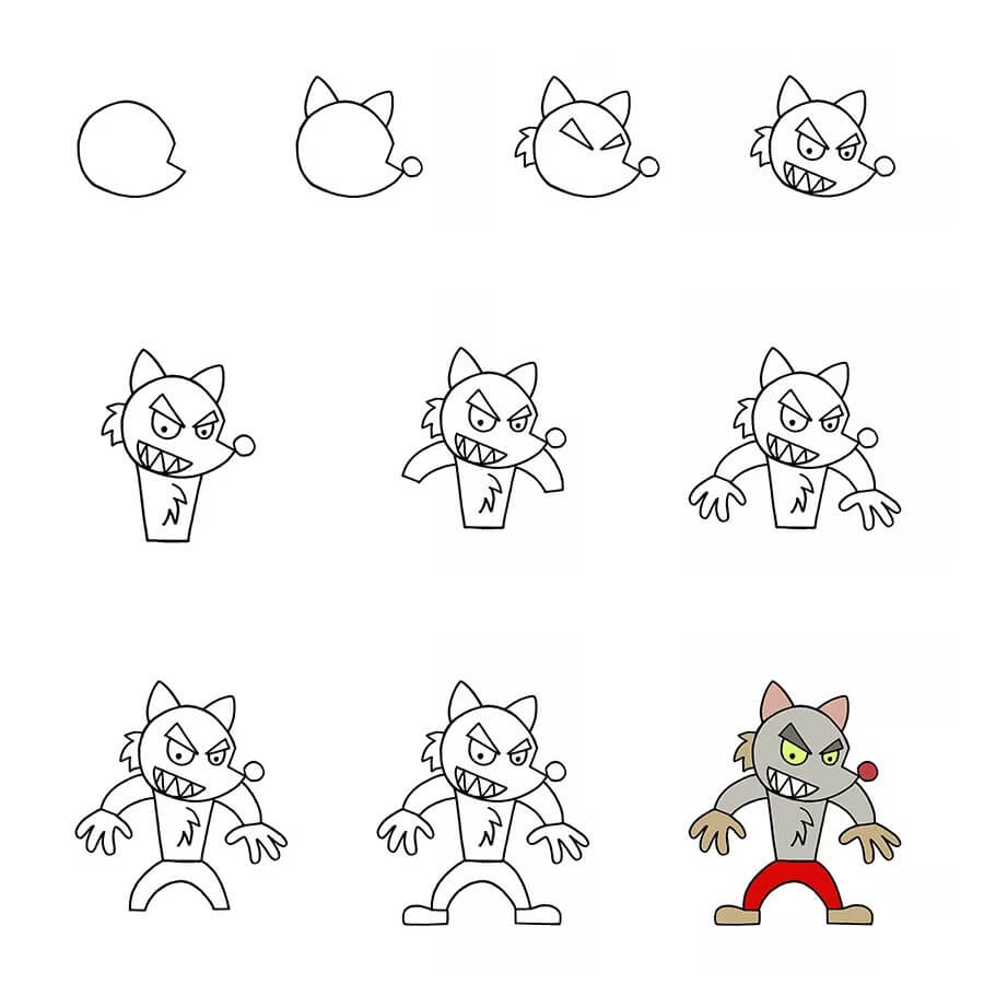 Werewolf idea (15) Drawing Ideas