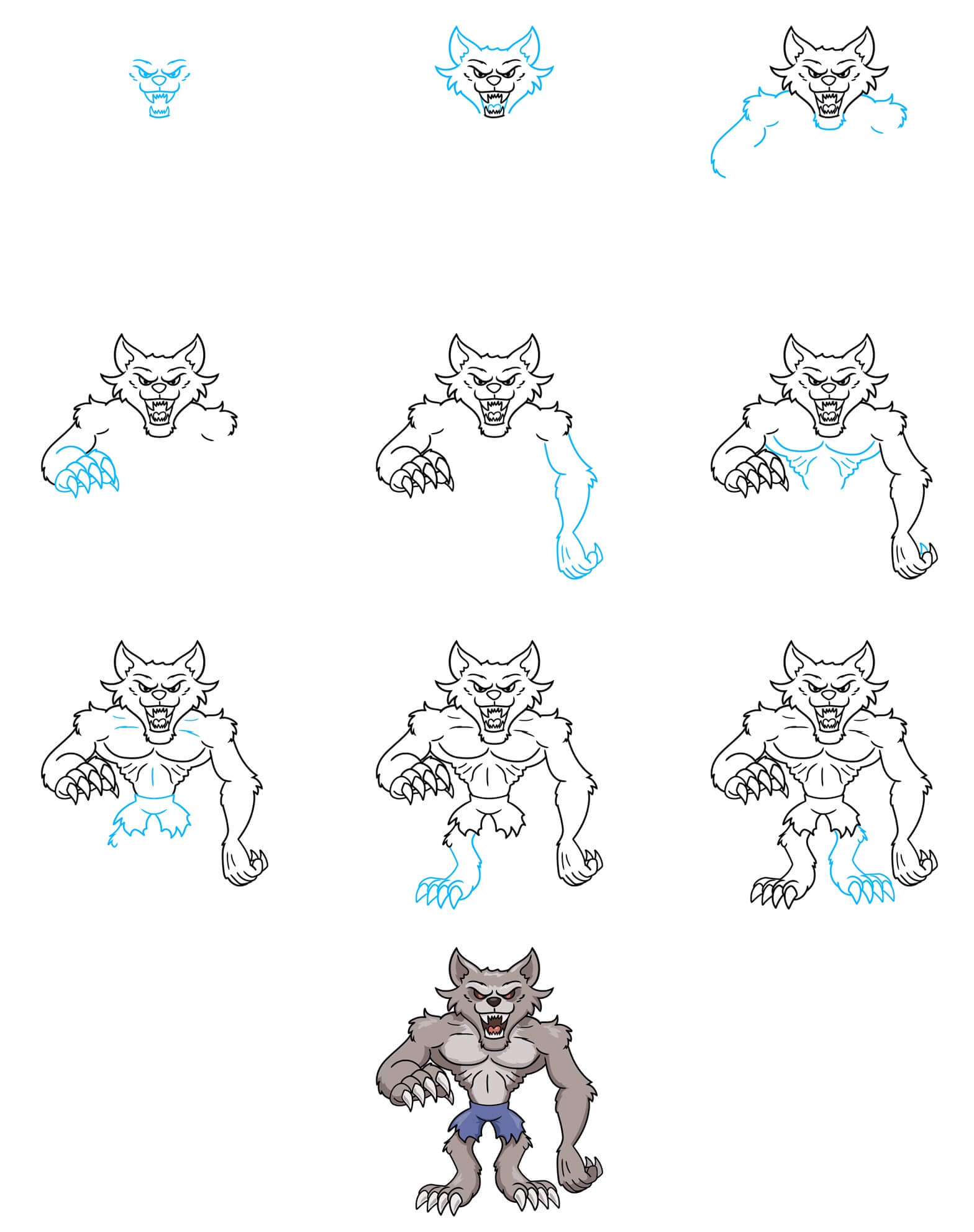 Werewolf idea (3) Drawing Ideas