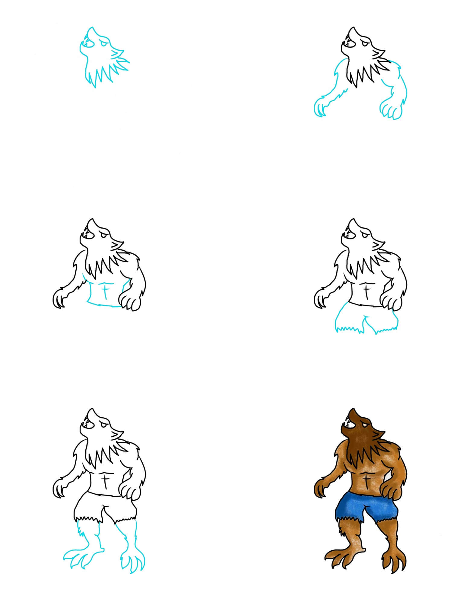 Werewolf idea (5) Drawing Ideas