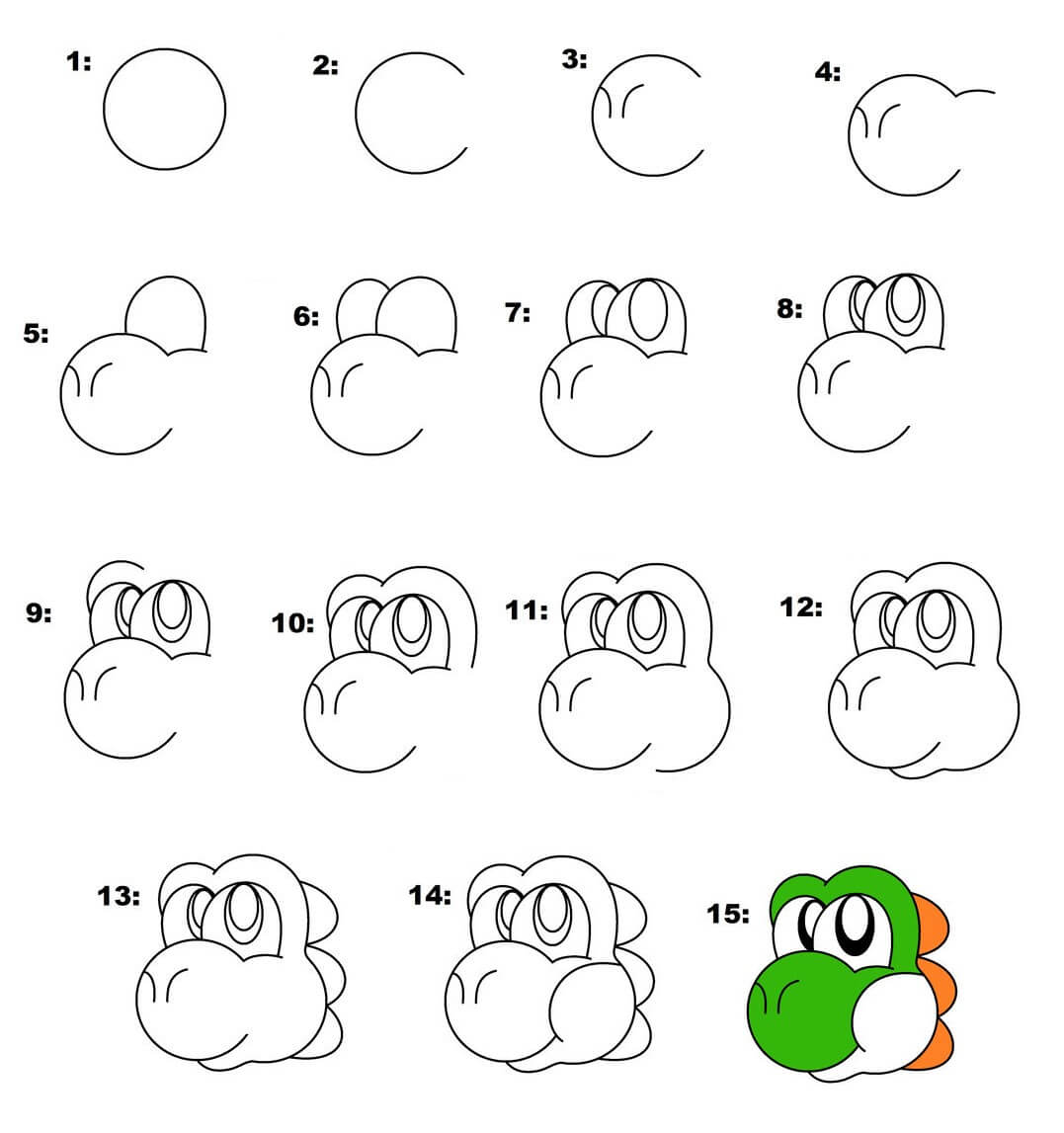 Yoshi's head (2) Drawing Ideas