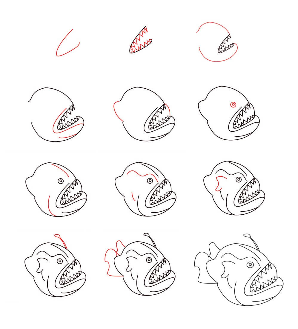 Anglerfish idea (1) Drawing Ideas