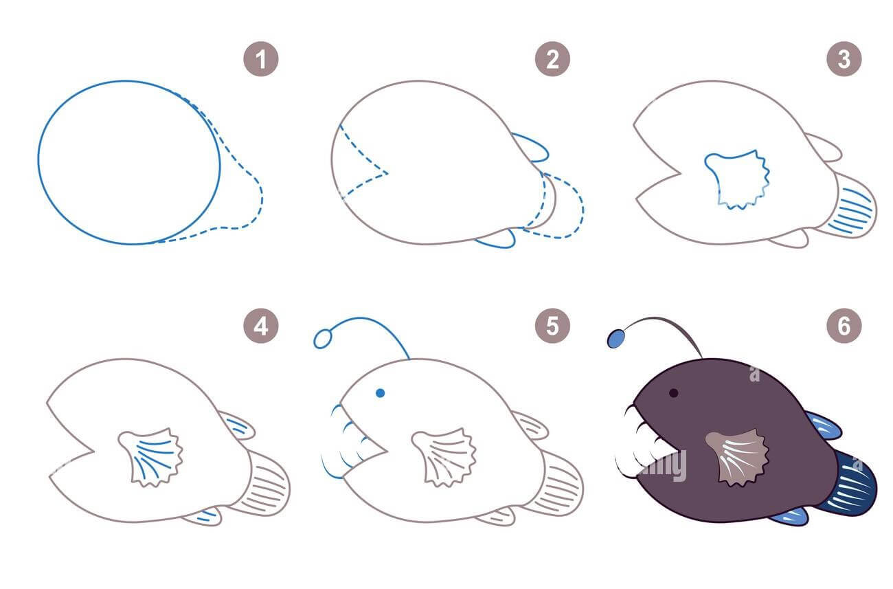 Anglerfish idea (11) Drawing Ideas