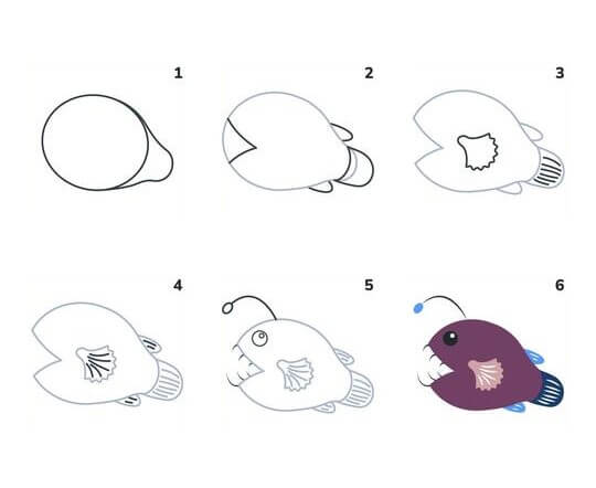 Anglerfish idea (13) Drawing Ideas