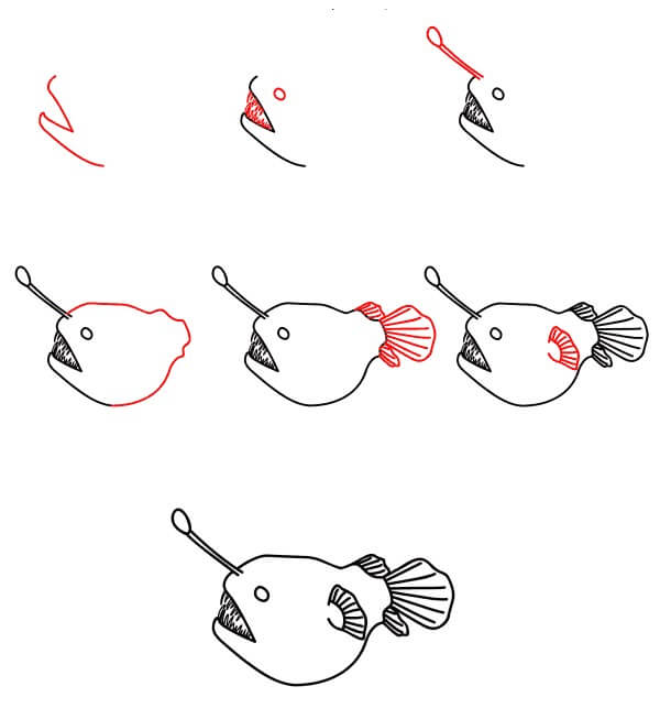 Anglerfish idea (14) Drawing Ideas