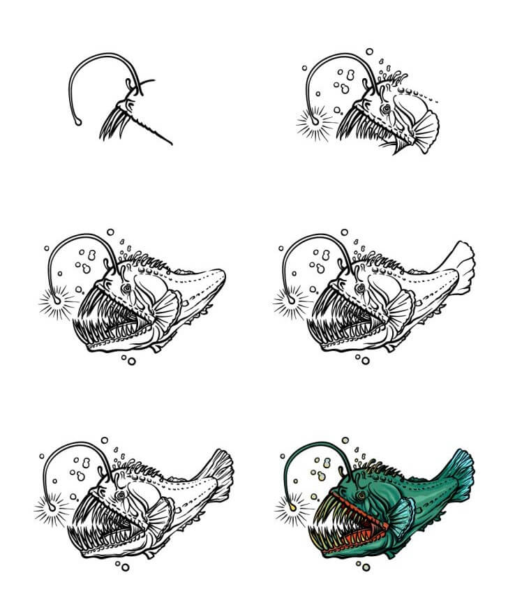 Anglerfish idea (3) Drawing Ideas