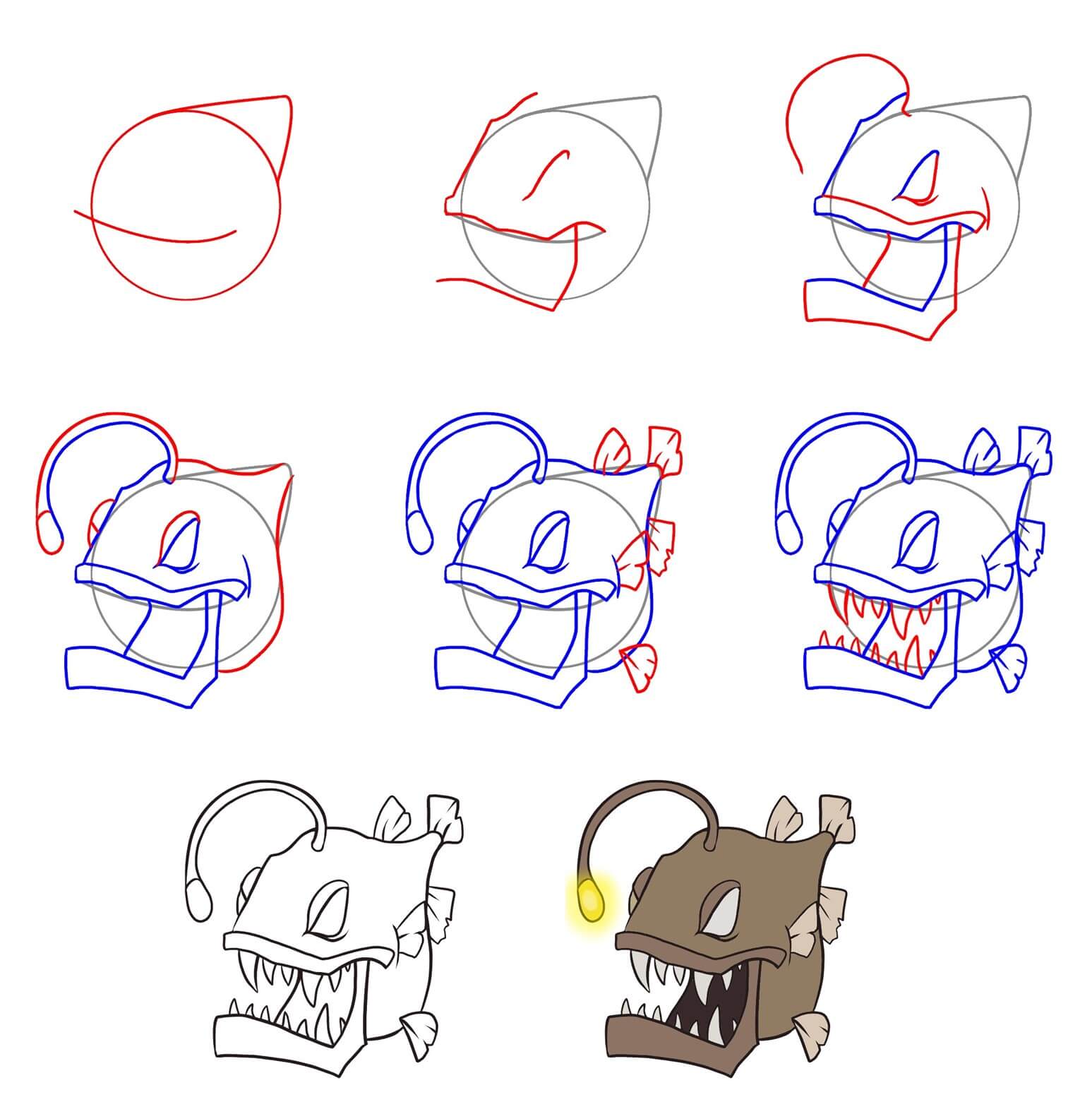 Anglerfish idea (4) Drawing Ideas