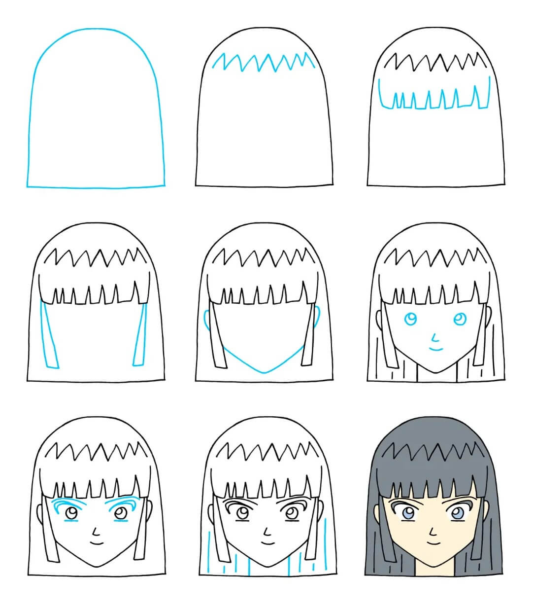 Anime Face Drawing Ideas - Drawing Photos