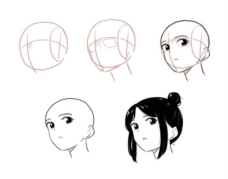 Anime Face idea (7) Drawing Ideas