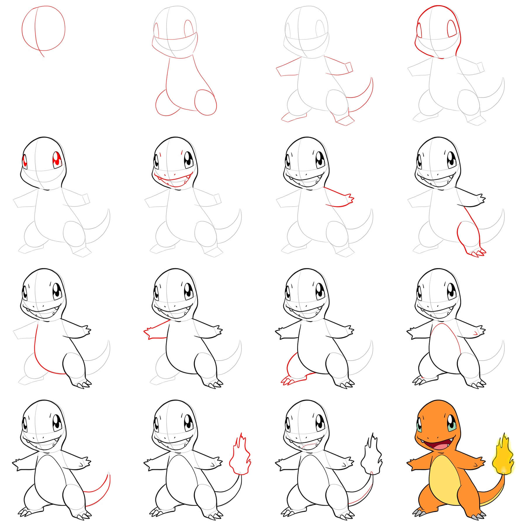 Charmander idea (10) Drawing Ideas