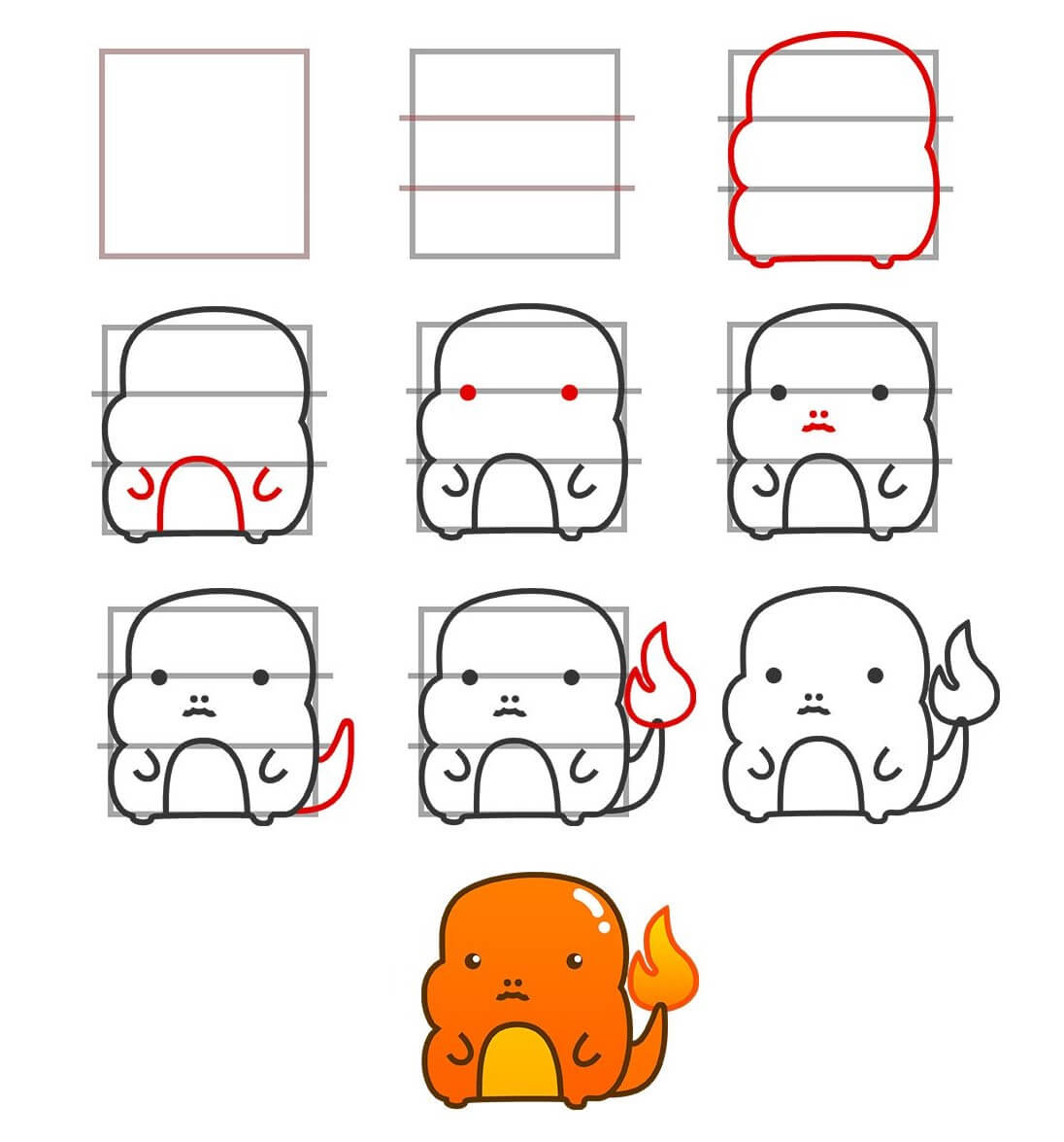 Charmander idea (11) Drawing Ideas