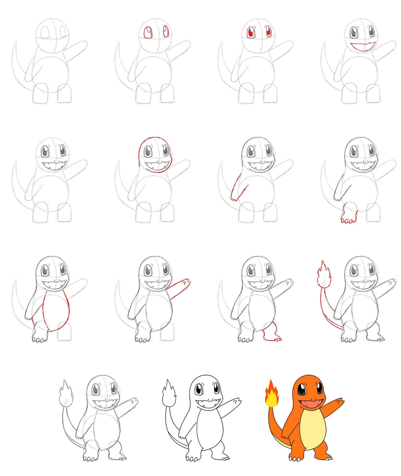 Charmander idea (13) Drawing Ideas