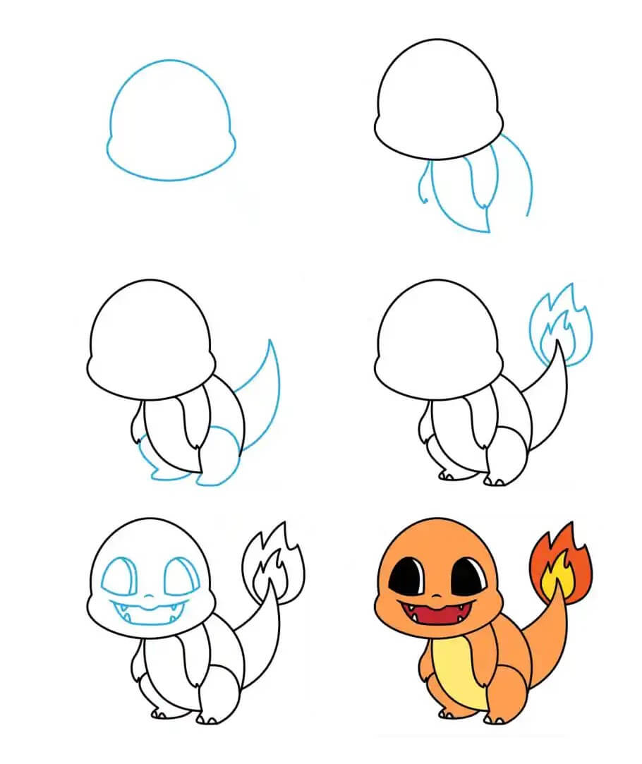 Charmander idea (14) Drawing Ideas