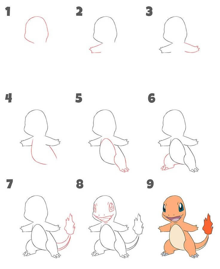 Charmander idea (2) Drawing Ideas