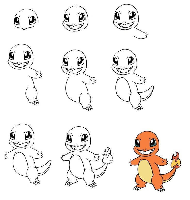 Charmander idea (3) Drawing Ideas