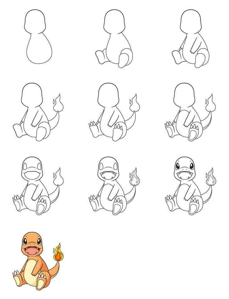 Charmander idea (4) Drawing Ideas