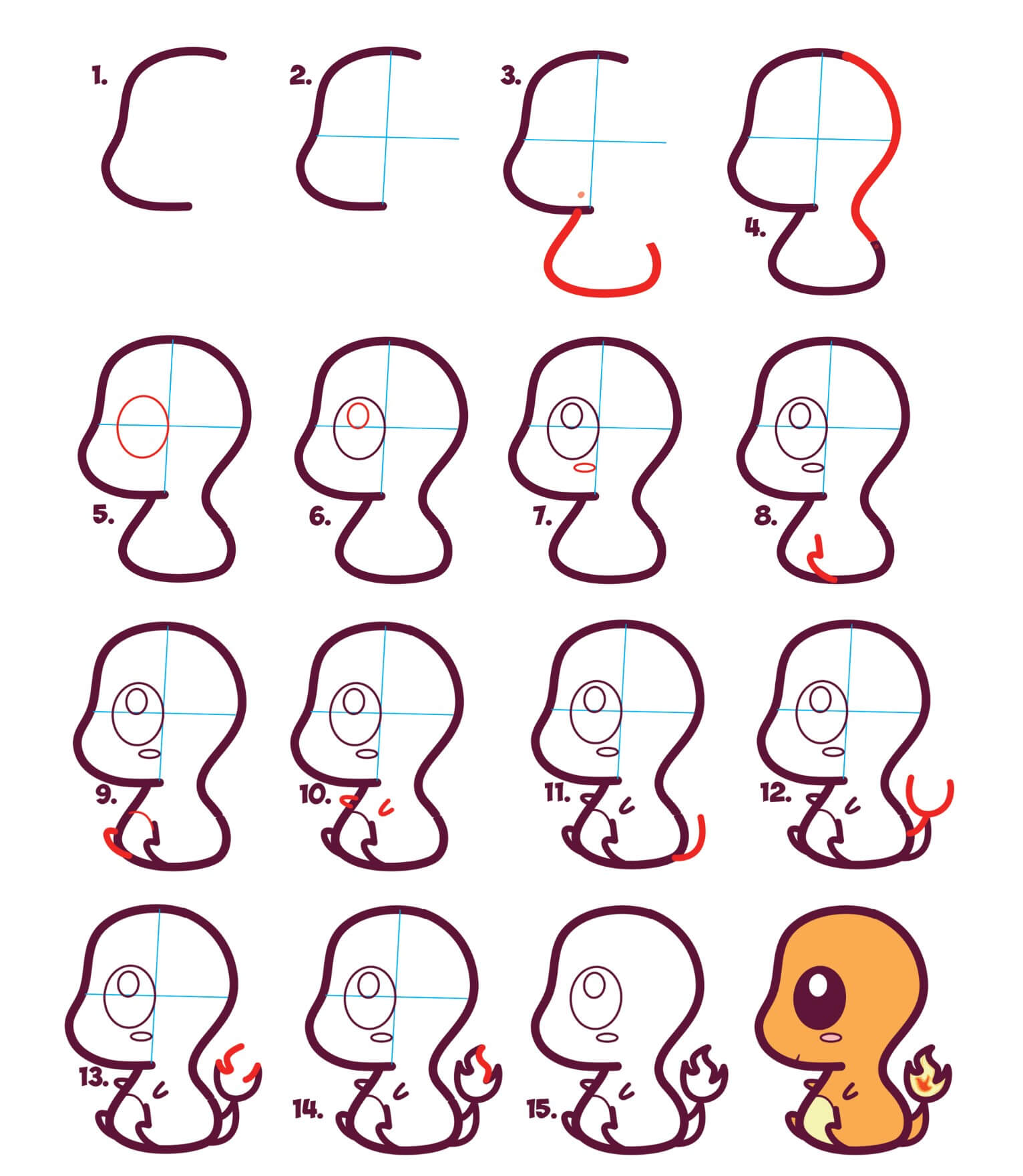 Charmander idea (9) Drawing Ideas