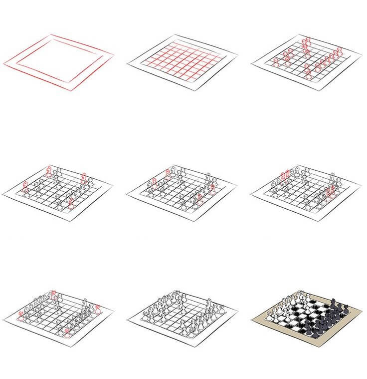 Chess Drawing Ideas